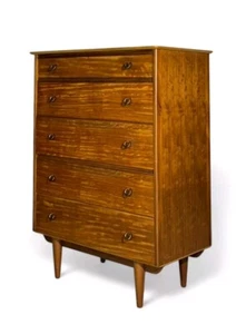 A YOUNGER CHEST OF DRAWERS WALNUT MID CENTURY RETRO C1960s - Picture 1 of 11