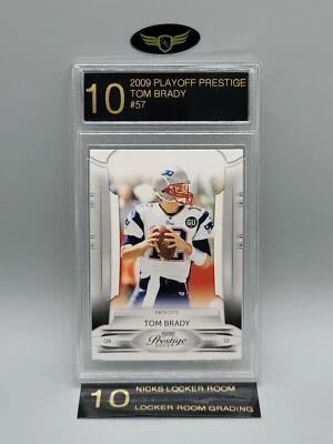 2009 Playoff Prestige New England Patriots TOM BRADY #57 graded mint card LRG 10 - Image 1 of 2