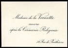 cdv carte de visite de Madame de la Vernette . Paris