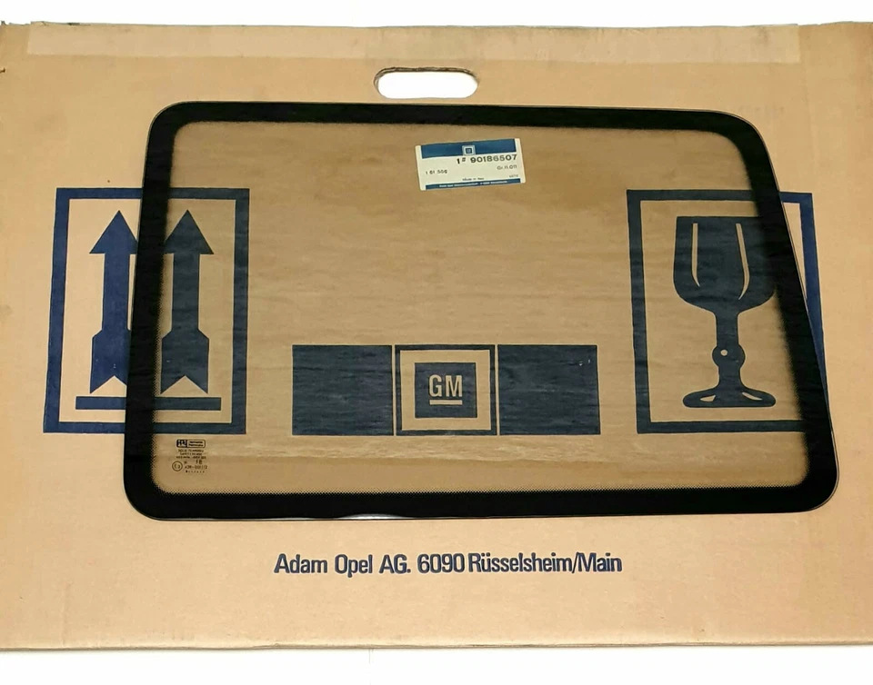 Original Opel GM Ventana Fija Delantera Izquierda Tintada Kadett E - 90186507 Foto 1 de 4