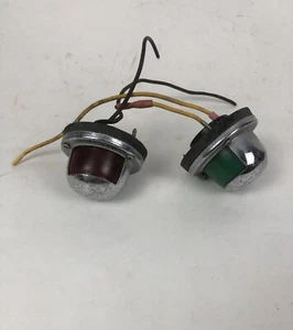 Boat Yacht Red & Green Front Lights — Untested - Picture 1 of 9