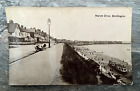 Bridlington Marine Drive Seafront B&W 1922 Valentines Postcard WW1 Posted