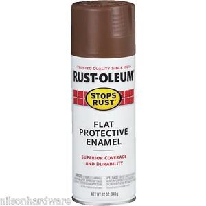 6 Pk 12 Oz Flat Brown Rust-Oleum Stops Rust Anti-Rust Spray Paint 214085