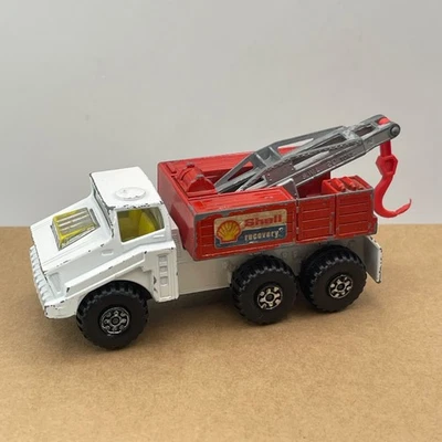 Vintage Matchbox Battle Kings K-110 Recovery Vehicle White Tow Truck Diecast #14 - Image 1 of 3