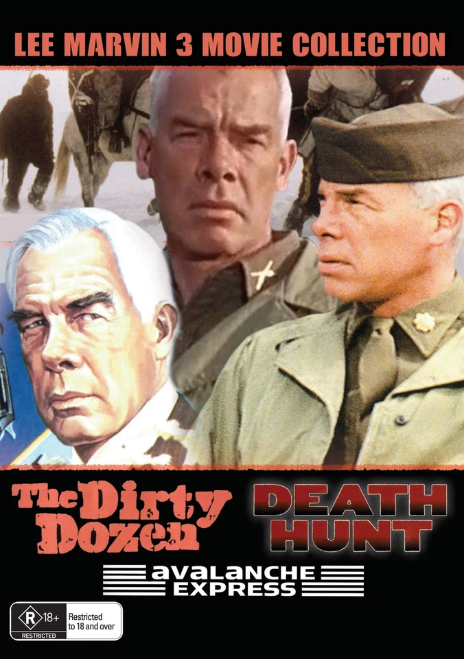 3 Movies - Death Hunt / Avalanche Express / The Dirty Dozen - Lee Marvin Col... Foto 1 de 1