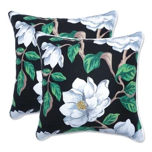 Floral Indoor/Outdoor Accent Throw Pillow, Plush Fill, Weather, and Fade Resi... - Picture 1 of 2
