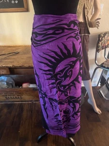 Strand Wickel Sarong Tropischer Fisch Druck Bunt Wickel Cover Up Rock - Bild 1 von 3