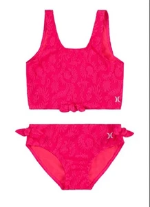 Hurley Knot Tankini Dwuczęściowy zestaw kąpielowy dla dziewczynek Rozmiar Small (8-10) - Zdjęcie 1 z 3