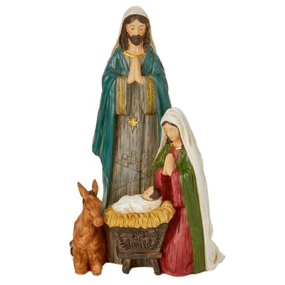 Nativity Scene Joseph Mary and Jesus Ornament 25cm Christmas Decoration - Image 1 of 4