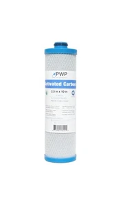 2.5 x 10" RV Water Filter Activated Carbon Block Push-Nipple Cartridge Replaces - Picture 1 of 5