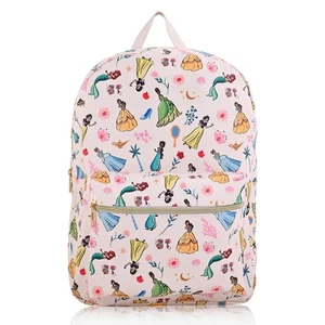 Disney Princess Bioworld Rucksack OSFA - Belle Arielle Tiana Aschenputtel Print Neu mit Etikett - Bild 1 von 12