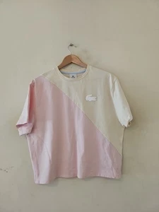 Womens Lacoste Live! Cropped Tshirt Size 40 P2P24"In Superb Condition - Picture 1 of 4