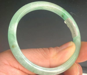 Certified Green 56mm Natural Grade A Burma A Jade jadeite Bangle Bracelet 1441 - Picture 1 of 5