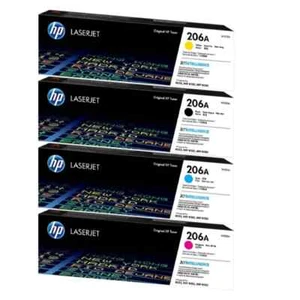 HP 206A Schwarz/Cyan/Magenta/Gelb Tonerkassette mit Standardkapazität, 4er-Pack - Bild 1 von 1