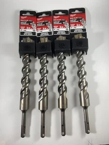 Milwaukee 48-20-8340 SDS Plus MX4 4-Cutter Solid 1"x10" Carbide Drill Bit Qty 4 - Picture 1 of 6