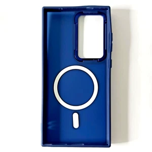 Coque Samsung Galaxy S24 Ultra Fashion Arrière Transparent Plastique Coque Rigide Bleu Marine - Photo 1 sur 2