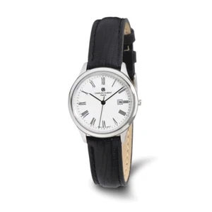 Ladies Charles Hubert Stainless Leather Band 33mm Watch - Picture 1 of 5