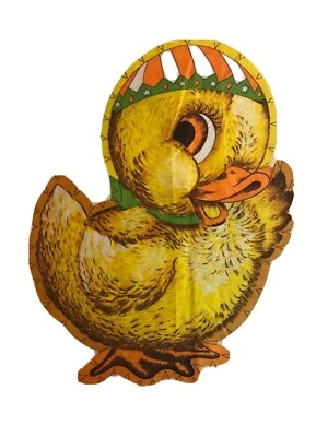 Vintage Danny the Duck Easter Craft Fabric Panel Cut n Sew Pillow Farm Toy Doll - Image 1 of 4