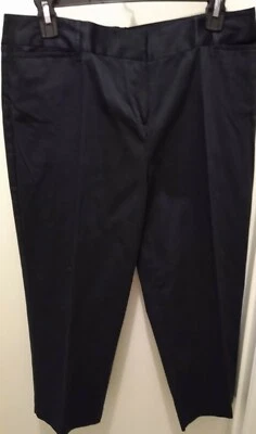 Philippe Adec Womens Capris Size 8/42 Paris Orig $200 Black Cotton - Image 1 of 4