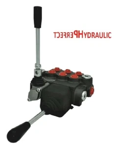 3 BANK Hydraulic Directional Control Valve JOYSTICK 21gpm 80L 3x double acting - Picture 1 of 3