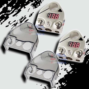 2pc Digital Battery Terminal Car Marine Grade AMP Any AWG Cable w/Ring Terminal  - Picture 1 of 1