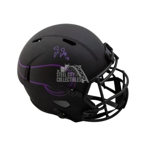 Justin Jefferson Autographed Vikings Eclipse Replica F/S Helmet BAS (Purple Ink) - Picture 1 of 1