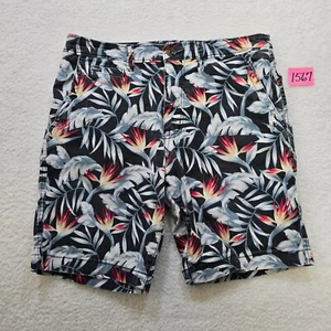 Pantalones Cortos Chinos American Eagle Active Flex Clásicos Negros Florales Para Hombre Talla 32 - Imagen 1 de 15