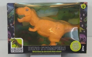 Kingdom of Imagination Dino Stompers Aufziehspielzeug 2er Pack NEU - Bild 1 von 2