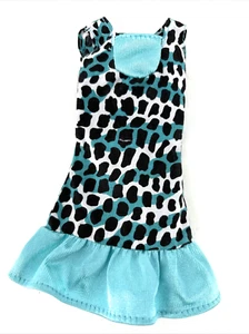Abbigliamento bambola Mattel vintage originale Barbie anni 80 90 moda nero blu bianco vestito - Foto 1 di 6