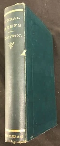 Charles Darwin Strukturverteilung der Korallenriffe 3. Sehr guter Zustand 1889 Smith Elder - Bild 1 von 7