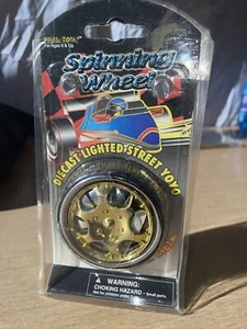 Spinning Wheel Rim Yo-Yo Cover Spins Gold Chrome Vintage Prime Zone Brand New - Picture 1 of 3