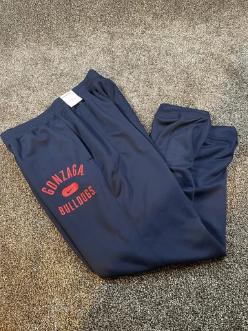New Nike Dri Fit Gonzaga Bulldogs Jogger Sweats Pants Sz L Blue Red DD6361-419 Cover