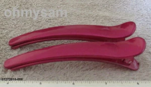 BUY 2 BLACK GET 2 FUCHSIA FREE, NEW PLASTIC PELICAN BEAK HAIR CLIP, COMB/ 4 1/4" - Picture 1 of 2