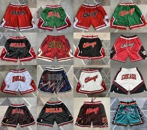 Chicago Bulls Basketball Shorts Stitched Vintage - Picture 1 of 96