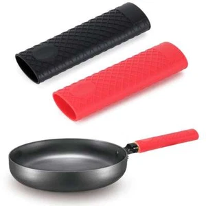 1-3X Silicone Pot Holder Cast Iron Hot Skillet Handle Cover Potholder Pan Sleeve - Picture 1 of 14