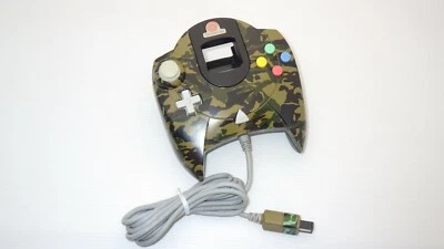 Sega Dreamcast Controller  / Camouflage green  "HKT-7700"  TESTED /9731 - Image 1 of 2