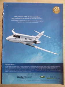 8/2009 PUB BEECHCRAFT HAWKER 900XP BUSINESS JET AIRCRAFT FLUGZEUG PORTUGIESISCHE ANZEIGE - Bild 1 von 1