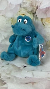 Planet Hollywood Bubba Plush Dinosaur Mascot Blue Stuffed Toy Vintage 1997 Tags - Picture 1 of 13