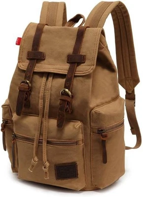 Koolehaoda винтажный холст рюкзак рюкзак унисекс повседневный рюкзак - Изображение 1 из 4