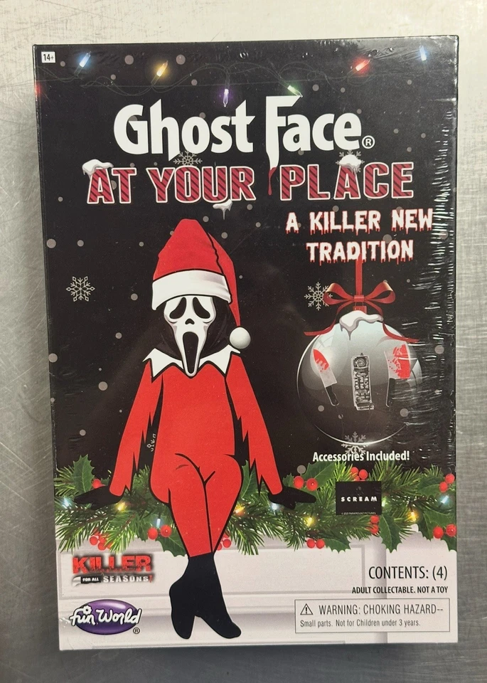 Scream Ghostface At Your Place Elf Spirit Navidad Diversión Mundo Estante Foto 1 de 1