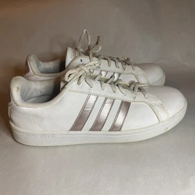 Adidas Cloudfoam Advantage Blanco Gris o Rosa Metálico Talla 8.5 Para Mujer’s Foto 1 de 4