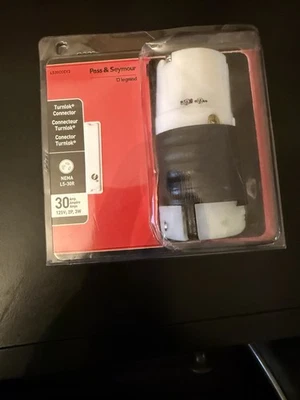 Legrand Pass Seymour L530C NEMA 30A 125V TurnLok plugue de 3 fios.  - Imagem 1 de 2