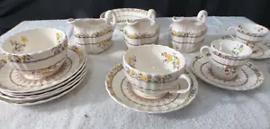 Mixed Lot Copeland Spode Buttercup Teacups & Saucers, Creamers, Assorted Pieces, - Picture 1 of 15