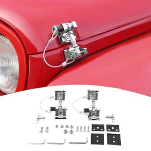 for Jeep JK Hood Latches with Lock, Aluminum Hood Catch for Jeep Wrangler JK ... - Picture 1 of 7