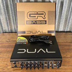 GR Bass DUAL 1400 Watt Two Channel & Overdrive Bass Amplifier Head Black - Picture 1 of 5