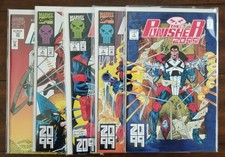 Lot of 5 Punisher 2099 #1, 2, 3, 4 (Feb 1993, Marvel) & #25 (1995, Marvel)
