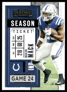 Tarjeta de fútbol americano Marlon Mack 2020 Panini Contenders #60 Indianapolis Colts - Imagen 1 de 2