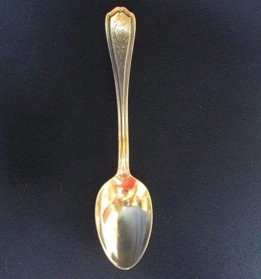 Vintage Reed & Barton Hepplewhite Engraved Sterling Silver Teaspoon Mono — 第 1/4 张图片