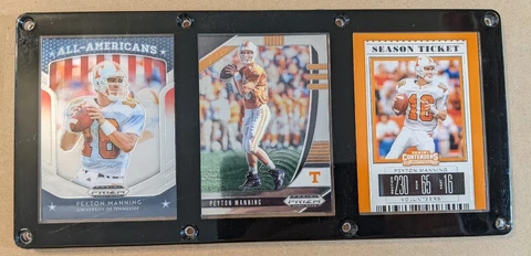 PEYTON MANNING 3 CARD PLAQUE TENNESSEE VOLUNTEERS Cover