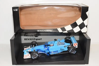 A63 1:18 100 010008 MINICHAMPS F1 FORMULA 1 BENETTON RENAULT B201 PULSANTE MIB - Immagine 1 di 4